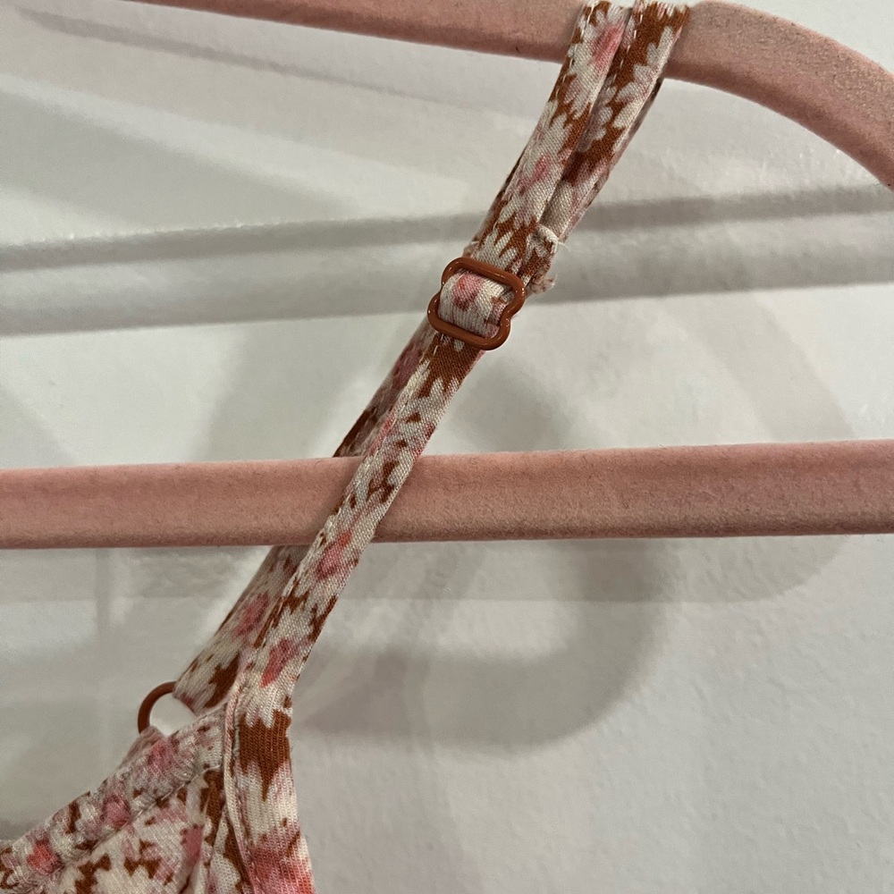 American Eagle Outfitters Floral Button-Down Dress - Pink and White - Picture 3 of 3